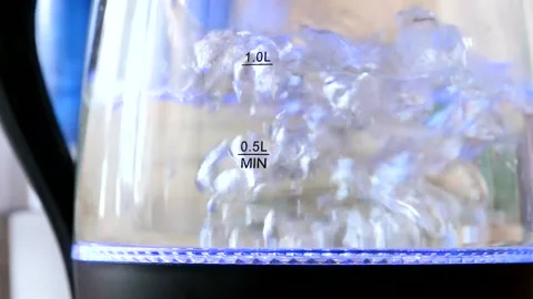 boiling clean clear drinking water | Stock Video | Pond5