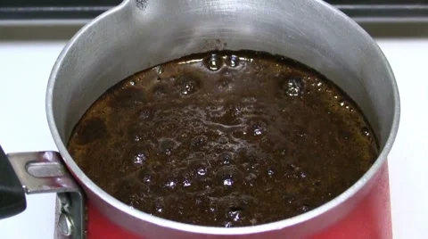 Boiling Coffee Stock Footage 58949892