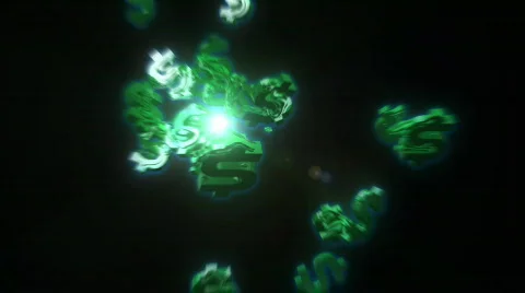 Boiling dollar signs Stock Footage 519453