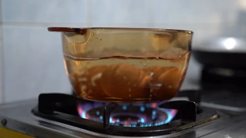 Boiling the egg Stock Footage 103442467