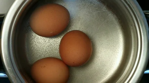 Boiling Eggs Stock Footage 551588