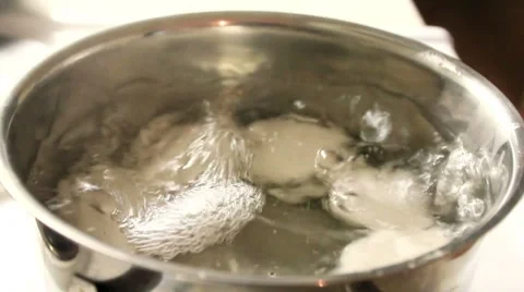 Boiling Eggs Stock Footage 8510030