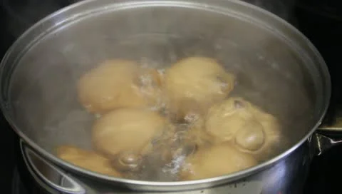 Boiling Eggs Stock Footage 10865190