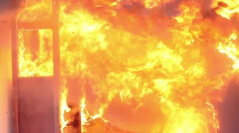 Boiling Fire Stock Footage 18194537