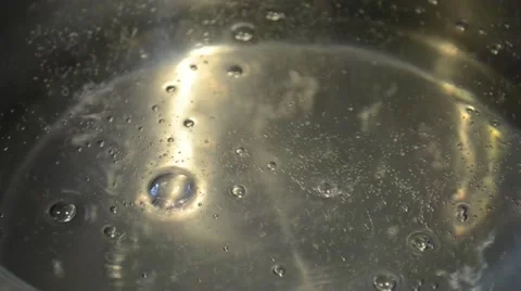Boiling Fizz Water Stock Footage 46111411