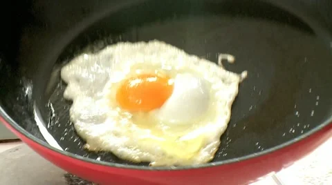 Boiling Fried Egg 5 Stock Footage 10896483
