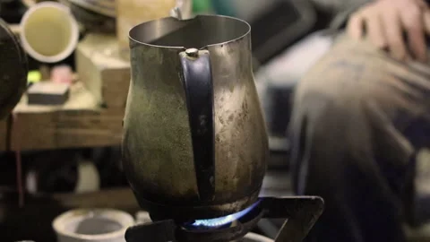 Boiling how water at a workshop, fg01 Stock Footage 255940493