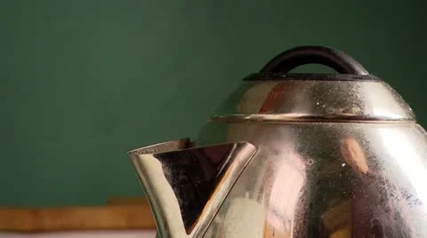 Boiling kettle Stock Footage 12335878