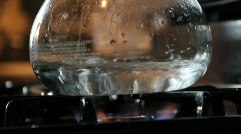 Boiling Liquid in Glass Stock Footage 875849