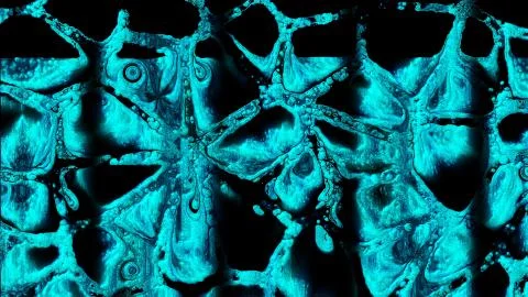 Boiling liquid surface with bubbles, computer generated modern abstract イラスト素材