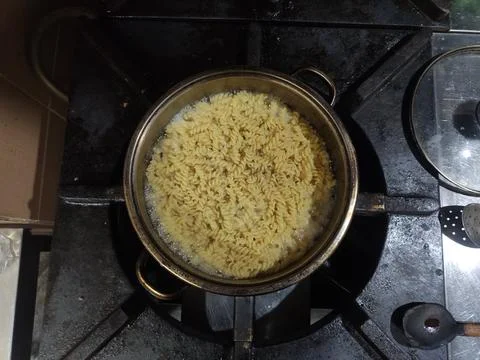 Boiling Macaroni Stock Photos