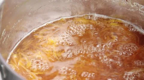 Boiling marmalade Stock Footage 24655066