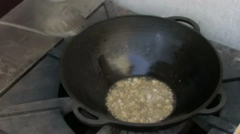 Boiling melted fat Stock Footage 960366