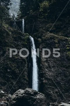 Boiling mountain waterfall in Tatra National Park, Poland Stock-Fotos
