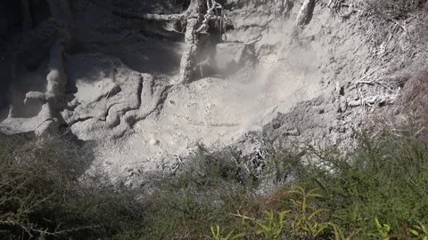 Boiling Mud From a Distance Vídeo Stock 300410428