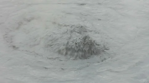 Boiling Mud Fumaroles on Iceland, closeup Stock Footage 32255874