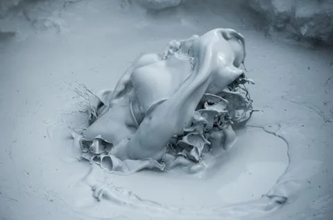 Boiling mud Foto stock