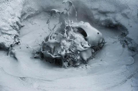 Boiling mud Foto stock