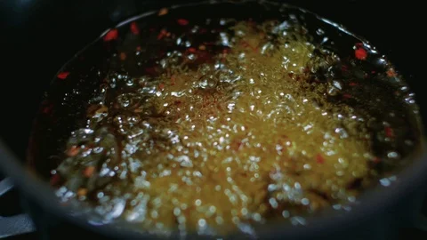 BOILING OIL Stock Footage 117539213