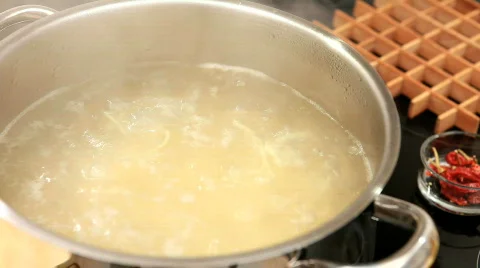 Boiling pastries Stock Footage 739170