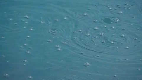 Boiling pond with bubbles Video stock 76951430