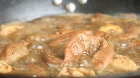 Boiling pork intestines  with five-spice powder or Pa-lo, Thai famous food Video stock 160453812