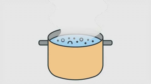 Boiling pot 스톡 동영상 318205036