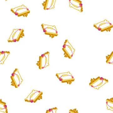 Boiling potion in tank isometric icon seamless pattern 스톡 일러스트
