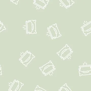 Boiling potion in tank line vector seamless pattern Stock Illustration