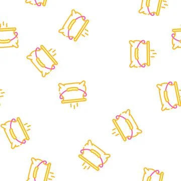 Boiling potion in tank vector seamless pattern Stock Illustration