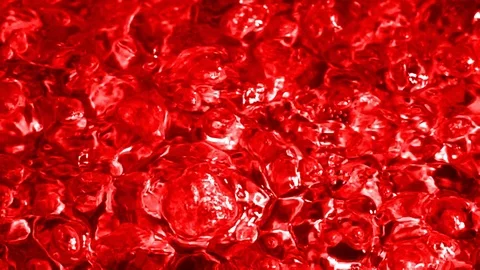 Boiling Scarlet Liquid. Intense drilling. Visual imitation of boiling blood Stock-Footage 123517075