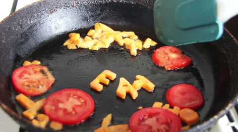 Boiling sliced carrot at pan Video stock 67850539