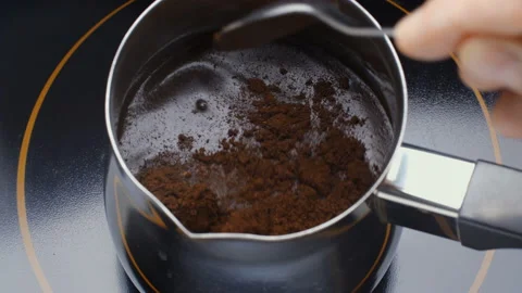 Boiling сoffee. Close up. Stock Footage 95525680