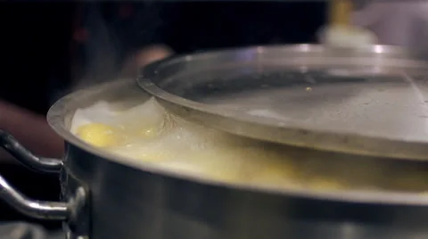 Boiling soup Stock Footage 34425026