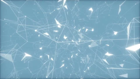 Boiling space.Abstract digital data nodes and connection paths within any type Stock Footage 98096934