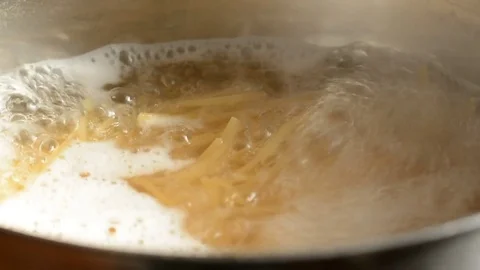 Boiling spaghetti Stock Footage 73620144