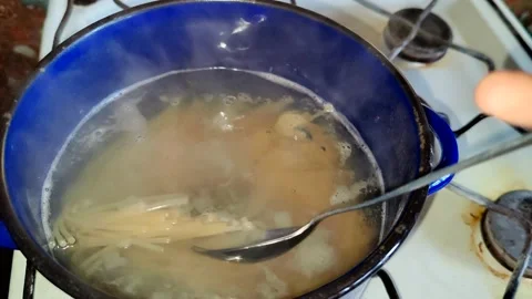 Boiling spaghetti Stock Footage 227722018