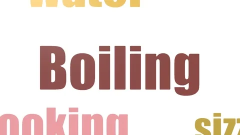 Boiling Tagcloud Animated Isolated On White Video stock 103664846