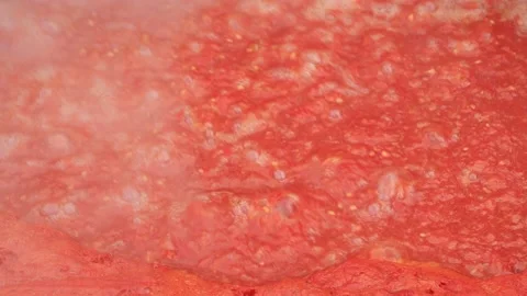 Boiling tomato sauce Stock Footage 136126646