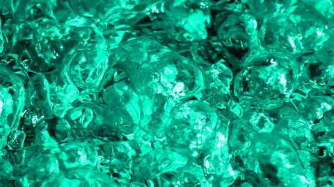 Boiling Turquoise Liquid. Intense seething. Slow motion boiling water Stock Footage 123706917