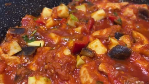 Boiling vegetables Stock Footage 249338600