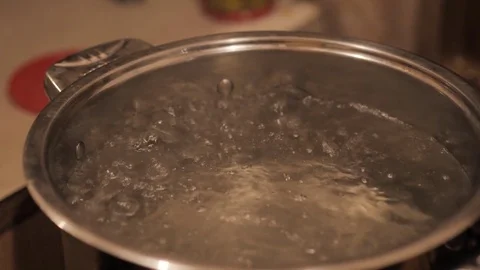 Boiling water 4K UHD Stock Footage 82860619