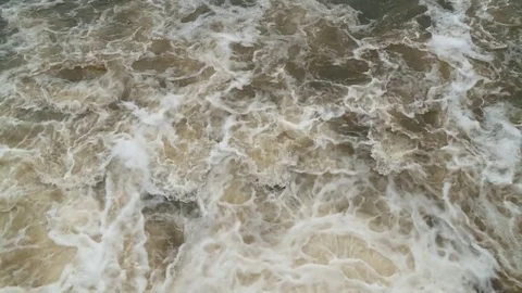 Boiling water. Against the stream. Stock Footage 79322128