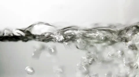 Boiling water with bubbles Stock Footage 22992464