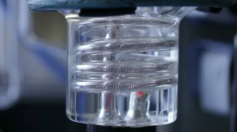 Boiling water in chemistry lab Stock Footage 21784119