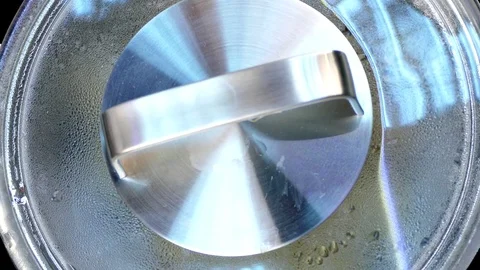 In boiling water eggs are boiled Stock Footage 84301136