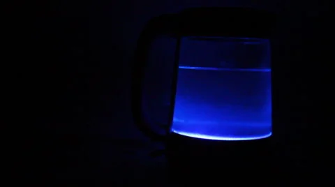 Boiling water in the electric kettle Stock Footage 68615212