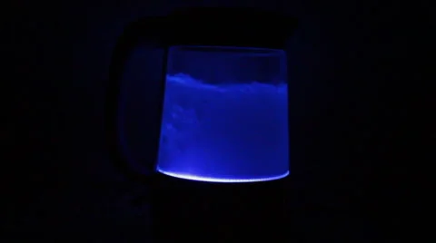 Boiling water in the electric kettle Video stock 68615451