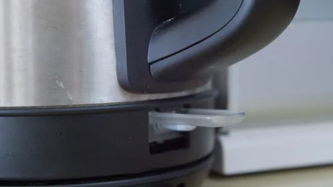 Boiling water in an electric kettle Stock Footage 304524663