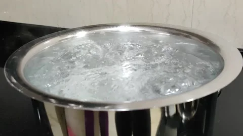 Boiling Water Stock Footage 160888995